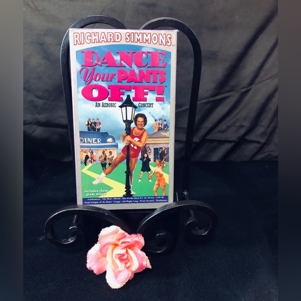 'Dance Your Pants Off!' Pink Fitness Party Poster / VHS